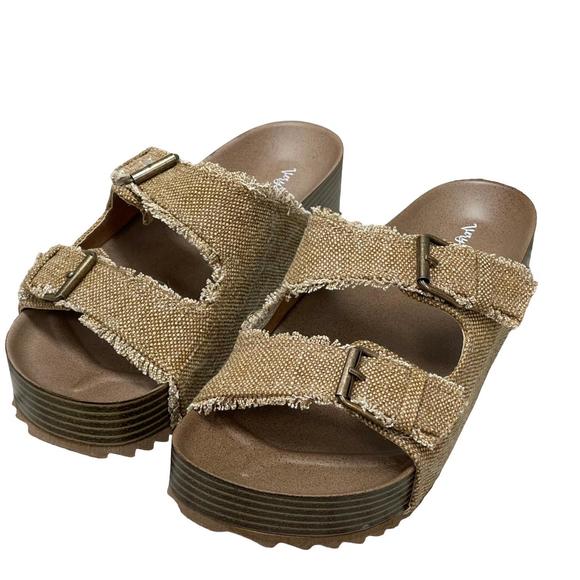 NEW VERY G women's robyn sandals in light tan - Picture 2 of 3